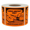 Picture of Orange Aircraft Handling Label Sticker Roll